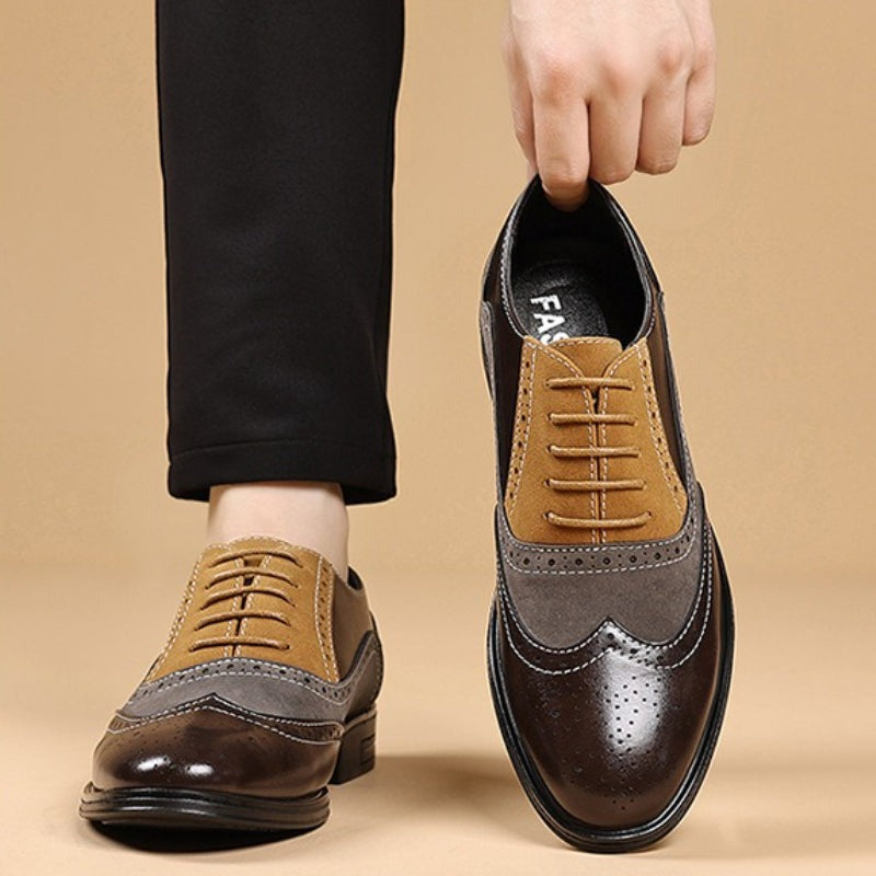 Mocassins à bout golf bicolore Kingsford