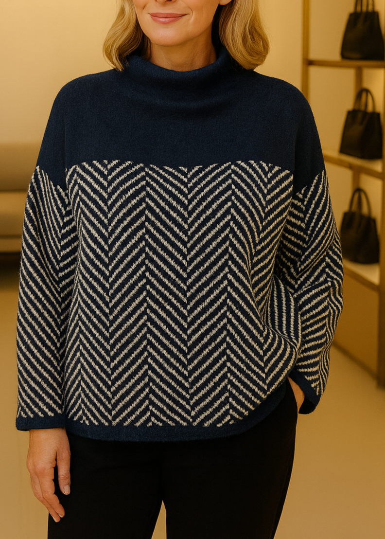 Malene | Pull à col roulé en coton