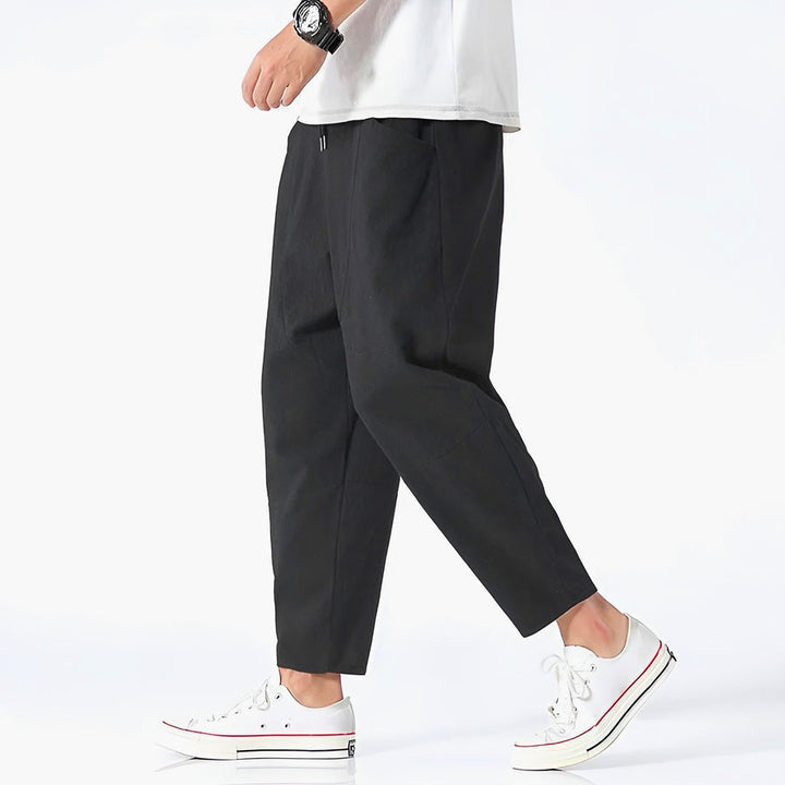 Pantalon court urbain en coton
