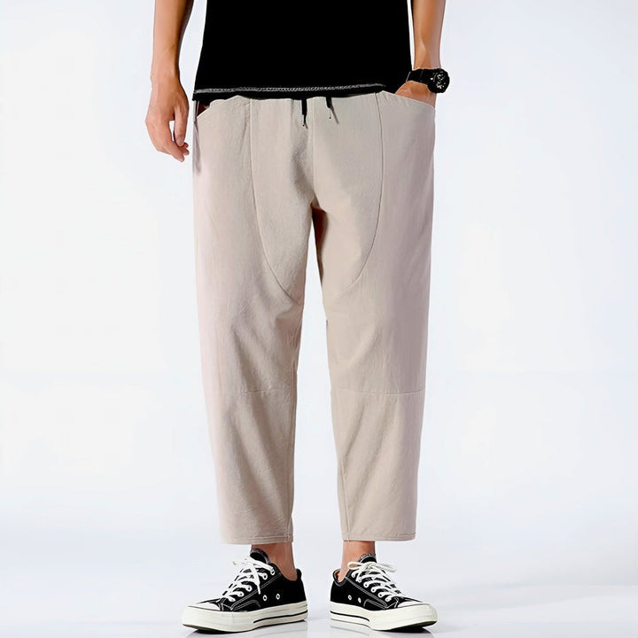 Pantalon court urbain en coton