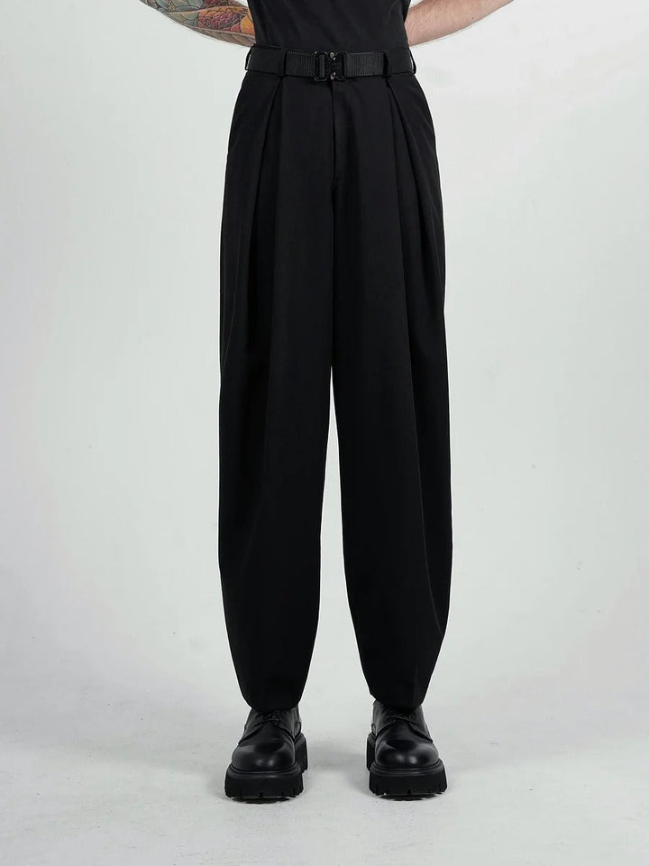 Pantalon large à plis chic et décontracté