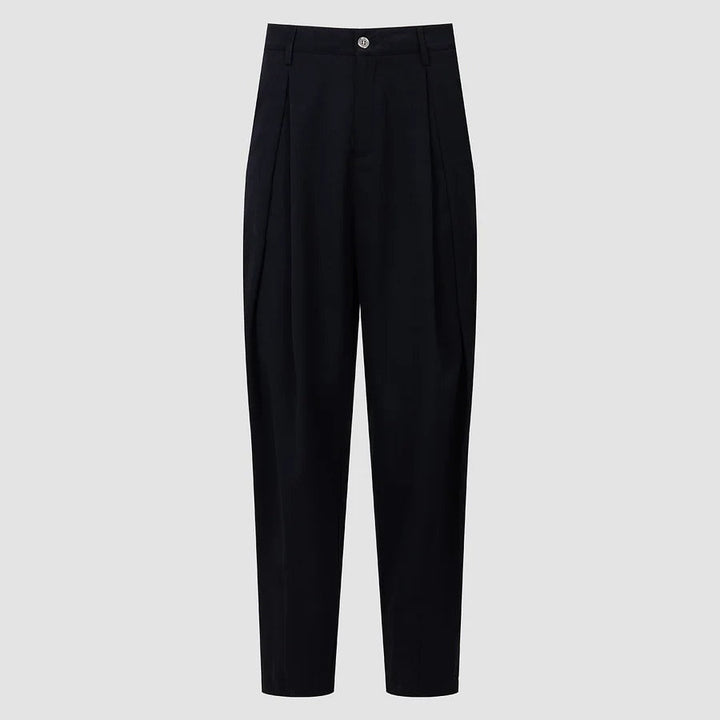 Pantalon large à plis chic et décontracté