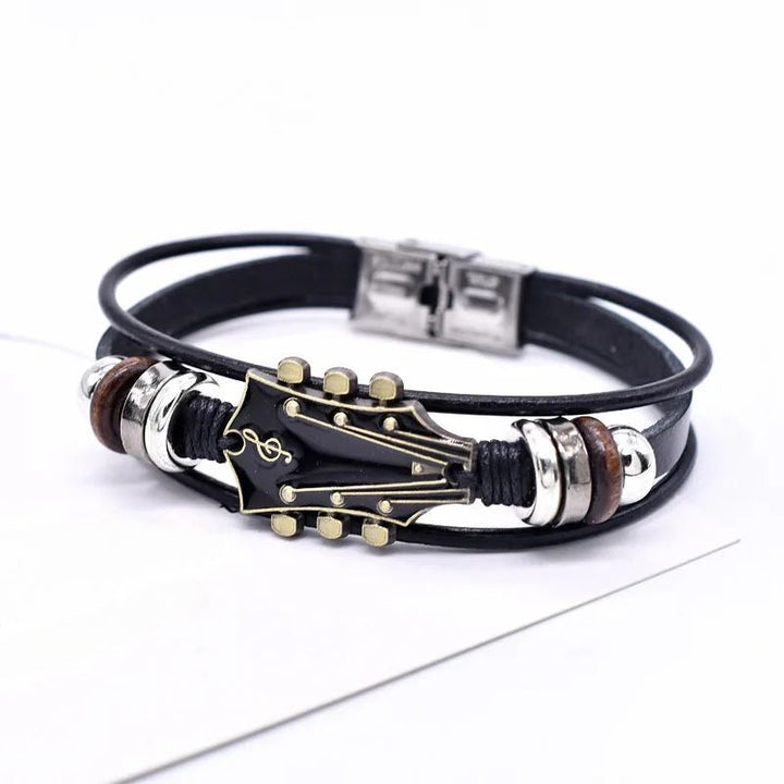 Bracelet en cuir rock’n’roll