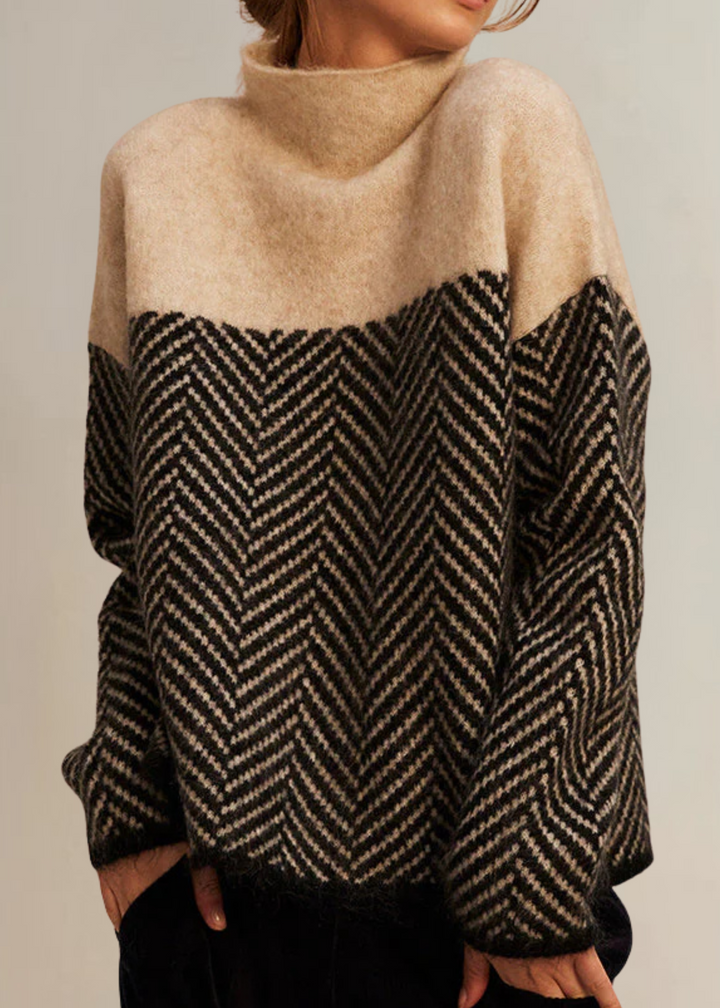 Malene | Pull à col roulé en coton