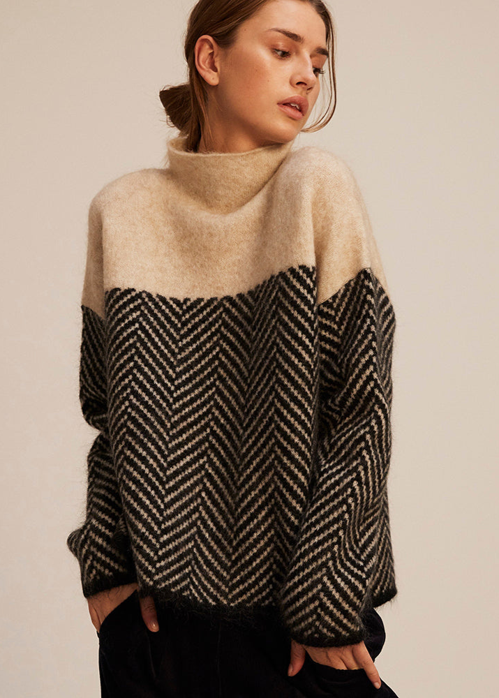 Malene | Pull à col roulé en coton