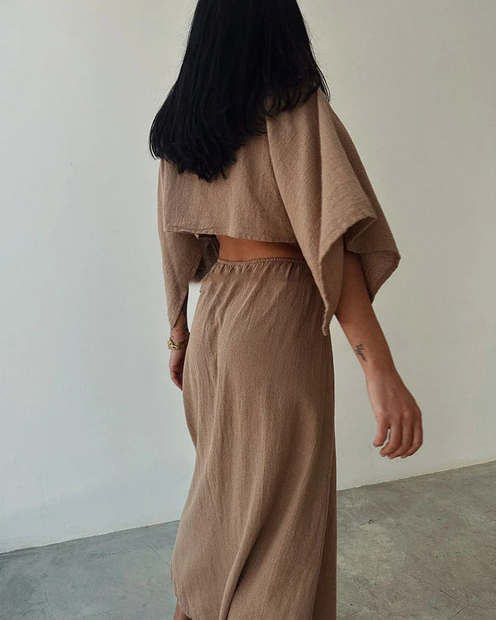 Ensemble chic en coton et lin