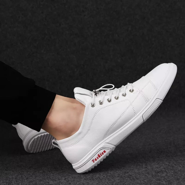 Baskets romaines en cuir de vache
