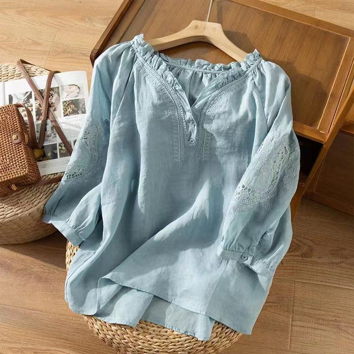 NATALIA | LINEN BLOUSE
