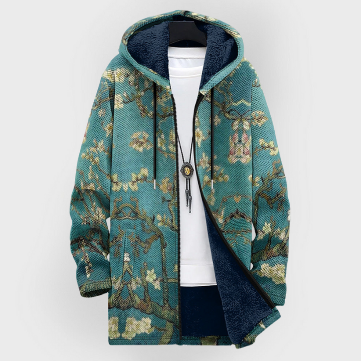 AMINA | Cardigan invernale con stampa floreale
