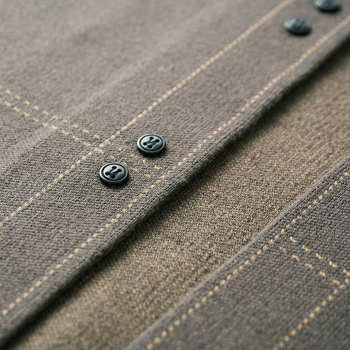 Cardigan en laine tissée