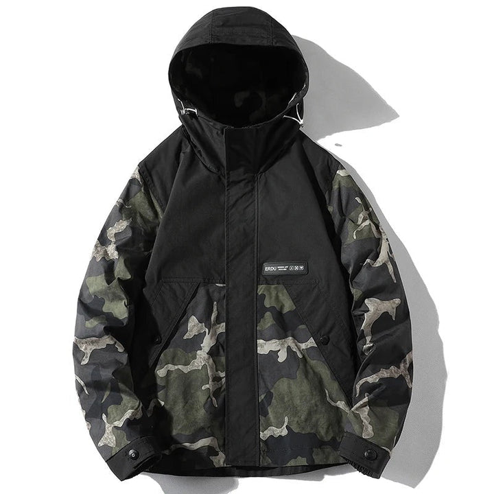 Veste camouflage fendue