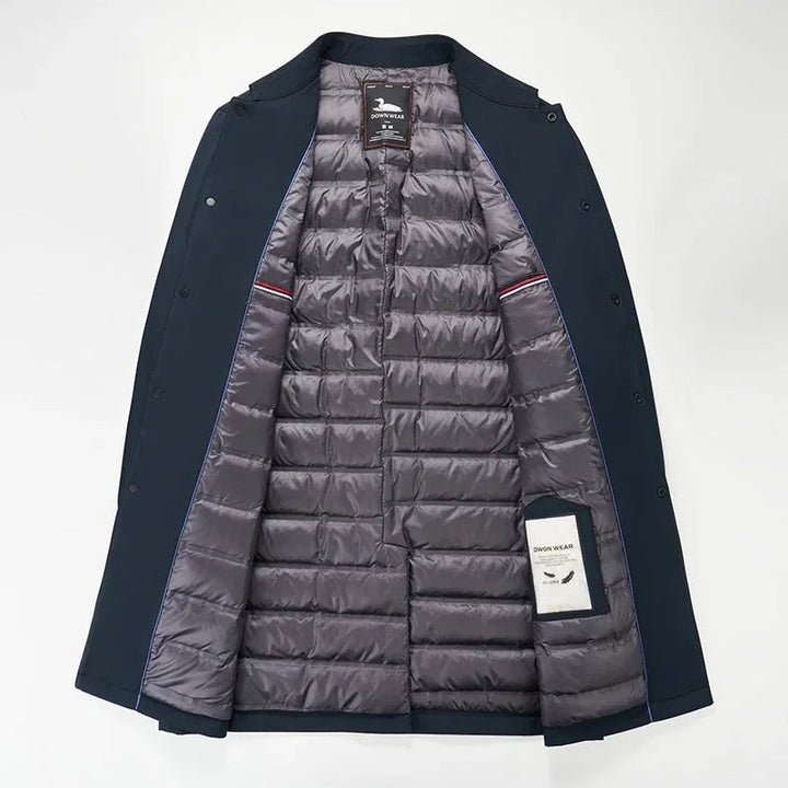 Trench-coat long pour hommes chic