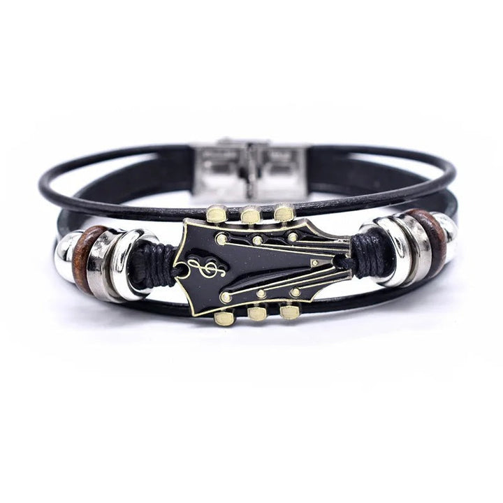 Bracelet en cuir rock’n’roll