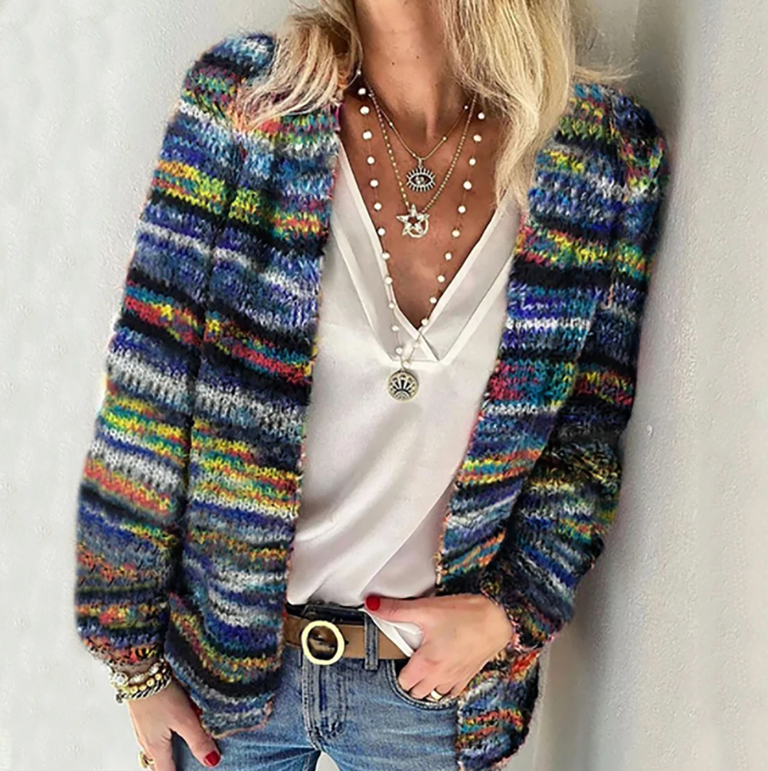 Catherine | Cardigan multicolore confortable