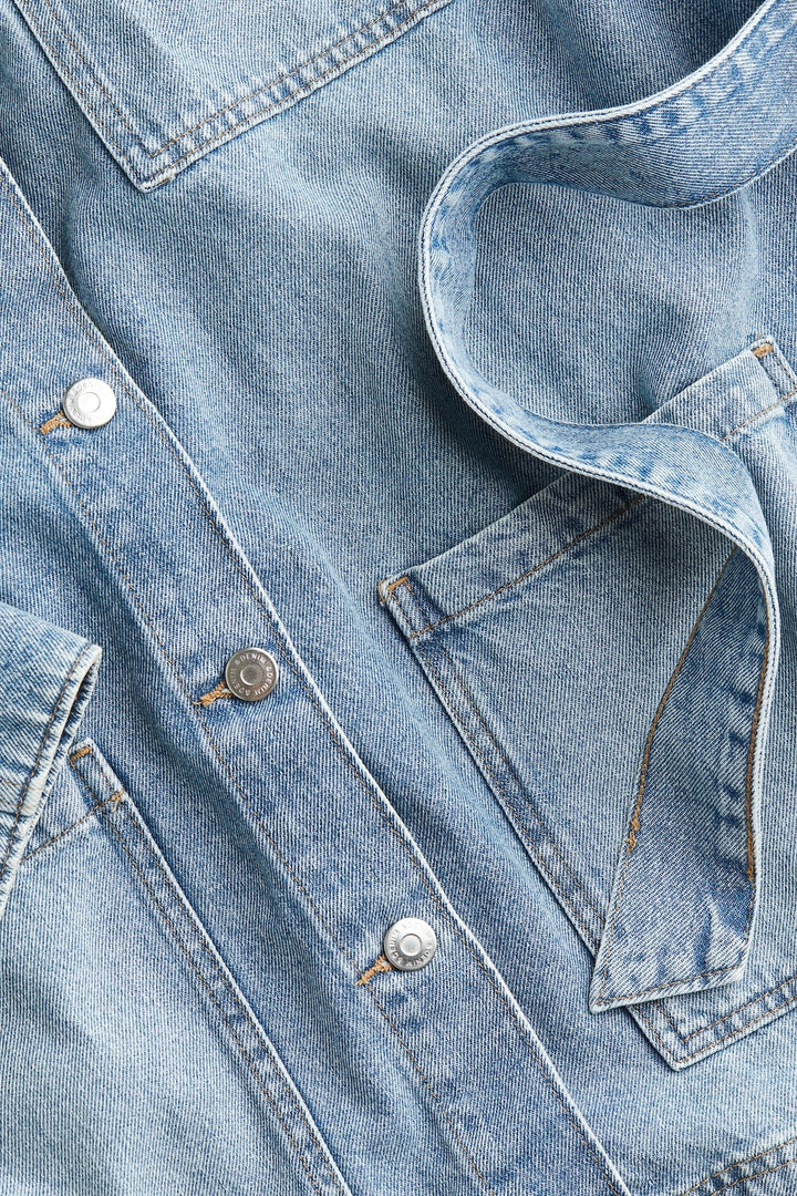 Veste en jean à nouer