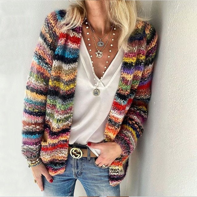 Catherine | Cardigan multicolore confortable