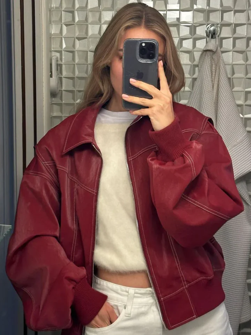 Louise™  | Veste oversize contrastée - Vente limitée