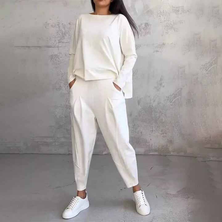 OLIVIA | TWO-PIECE SET WITH ROUND NECK AND LONG SLEEVES