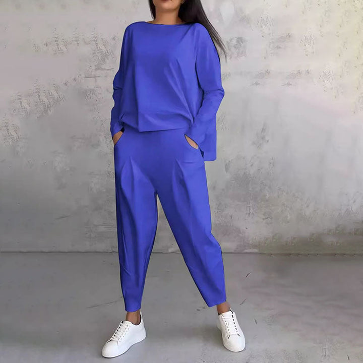 OLIVIA | TWO-PIECE SET WITH ROUND NECK AND LONG SLEEVES