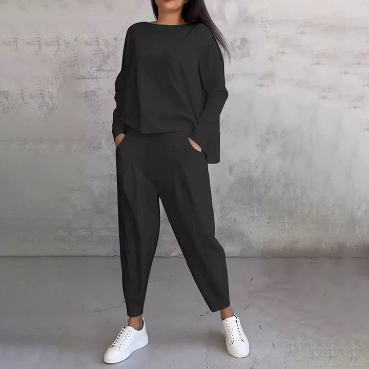 OLIVIA | TWO-PIECE SET WITH ROUND NECK AND LONG SLEEVES